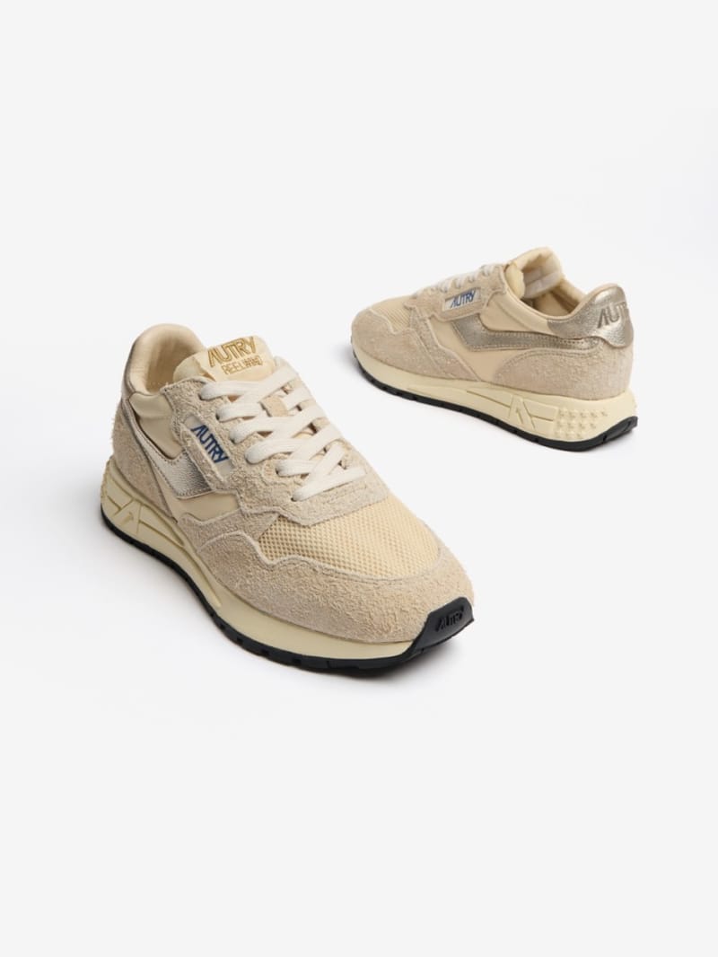 Autry - Reelwind Low nylon and calfskin sneakers