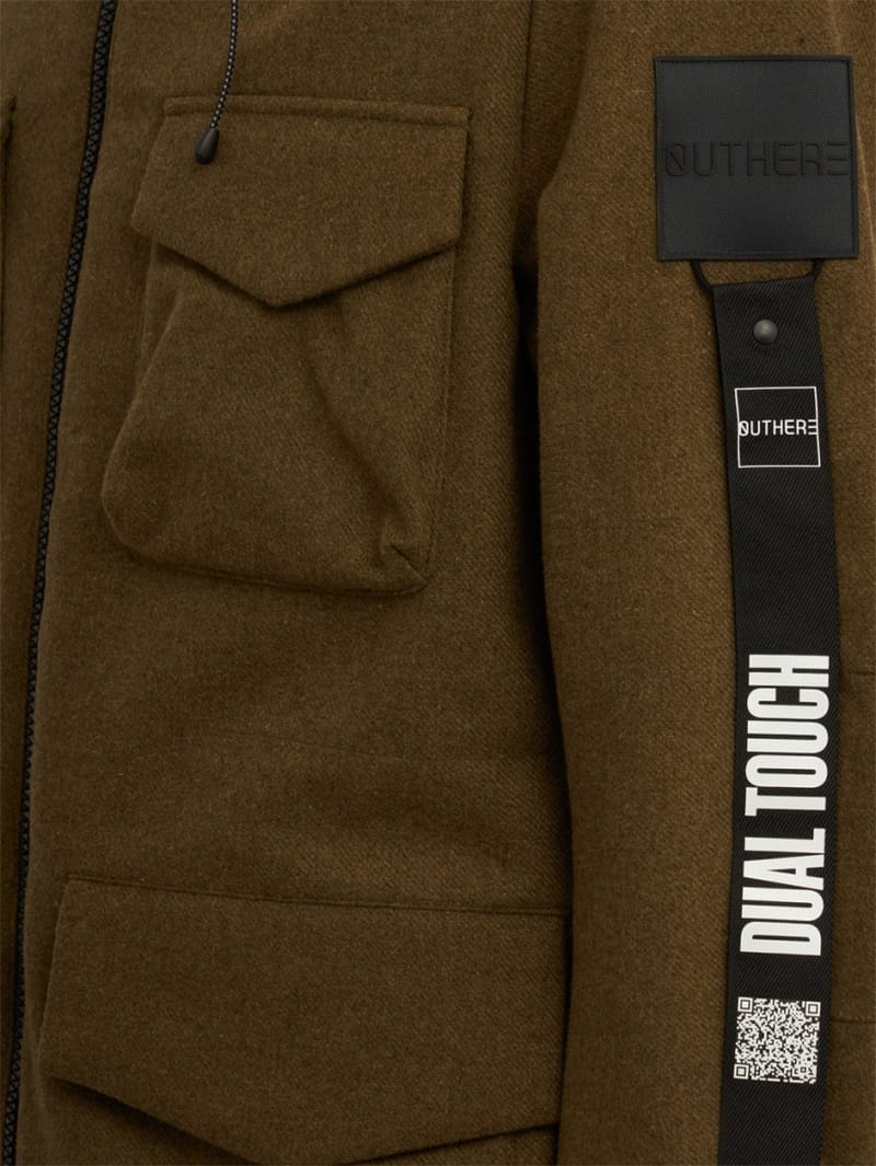 OUTHERE: Kapuzenjacke aus Funktionsmischung