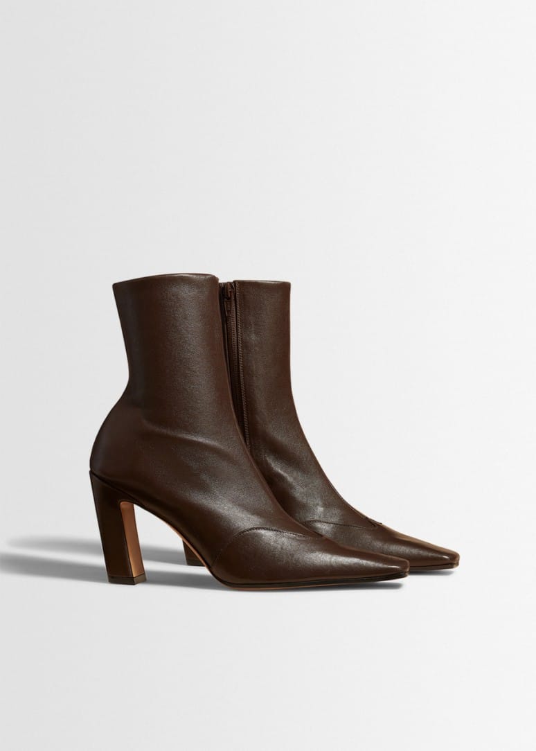Khaite - Nevada lambskin ankle boots