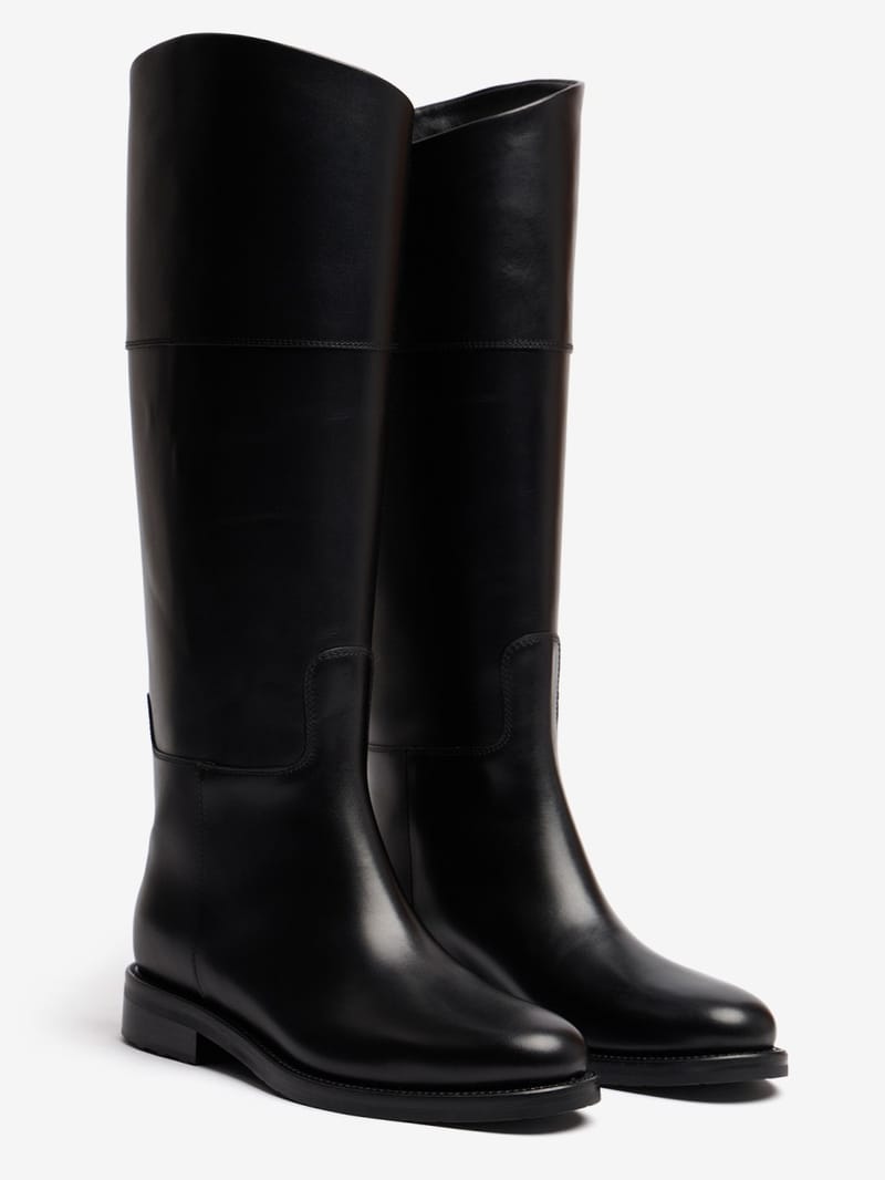 FABI: Calf leather high boots