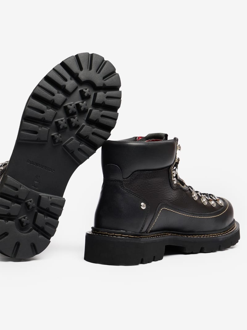 Dsquared2: Stivali da trekking Canadian in pelle