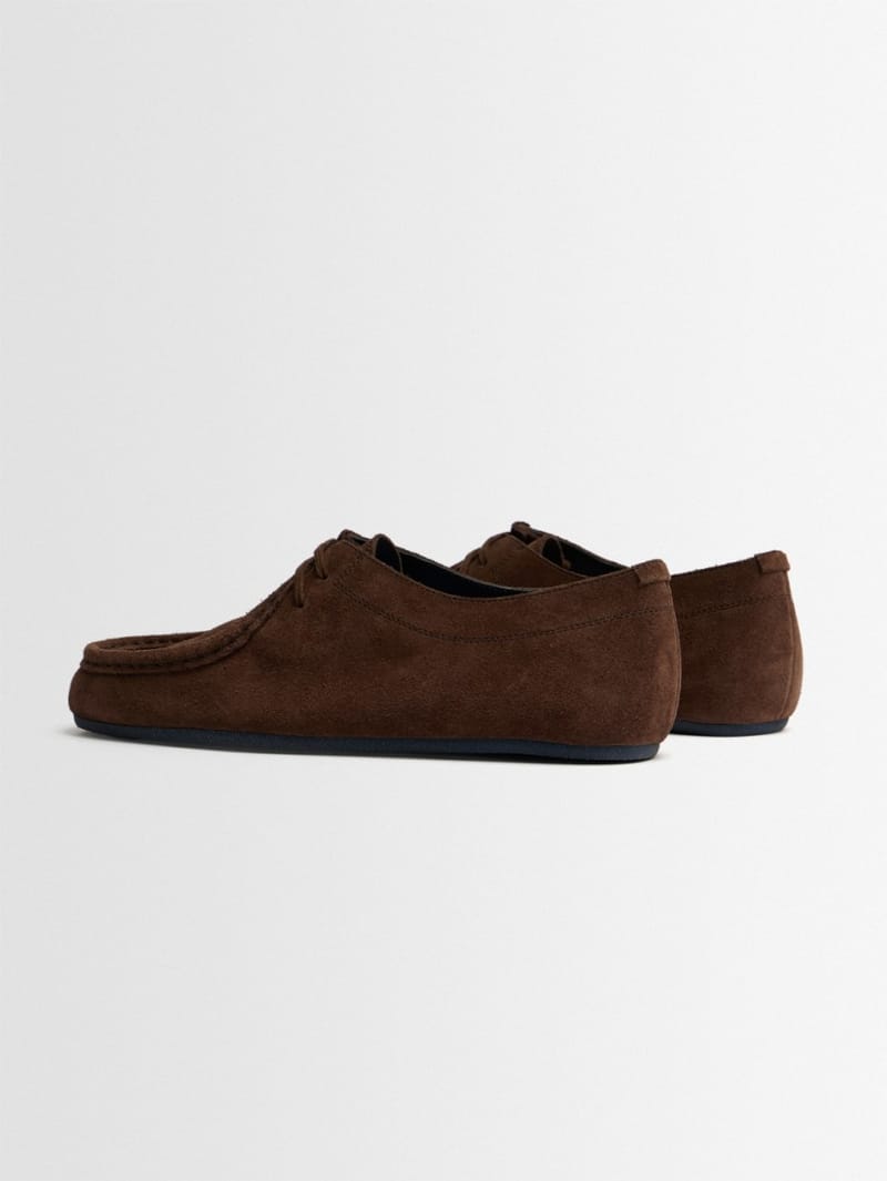 Jil Sander: Suede lace-up shoes with moc-stitching