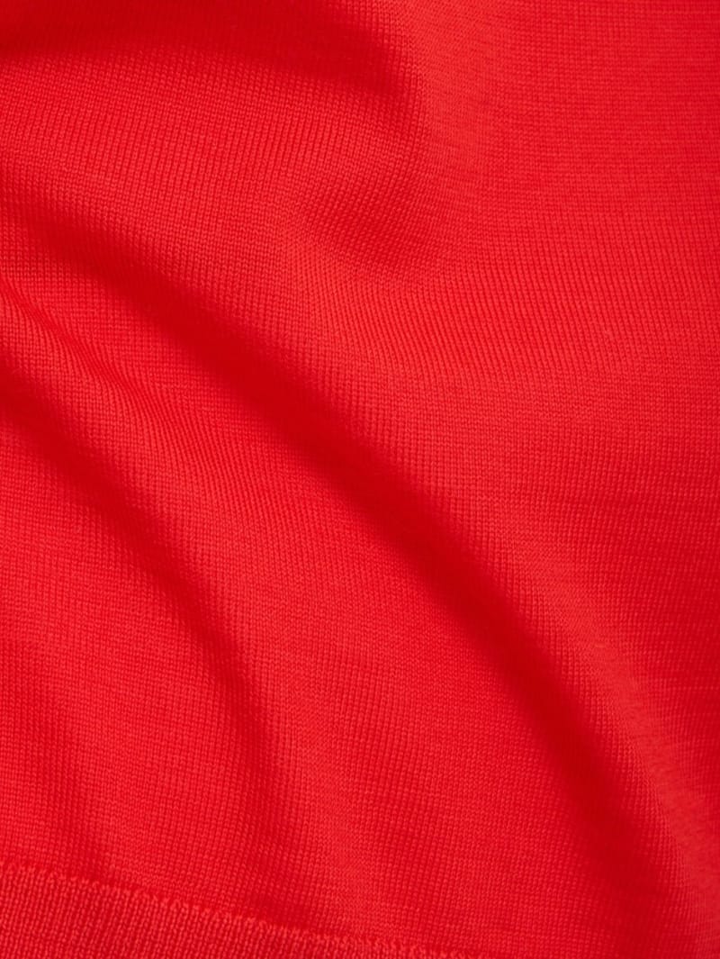 Jil Sander: Wool boat neck cropped t-shirt