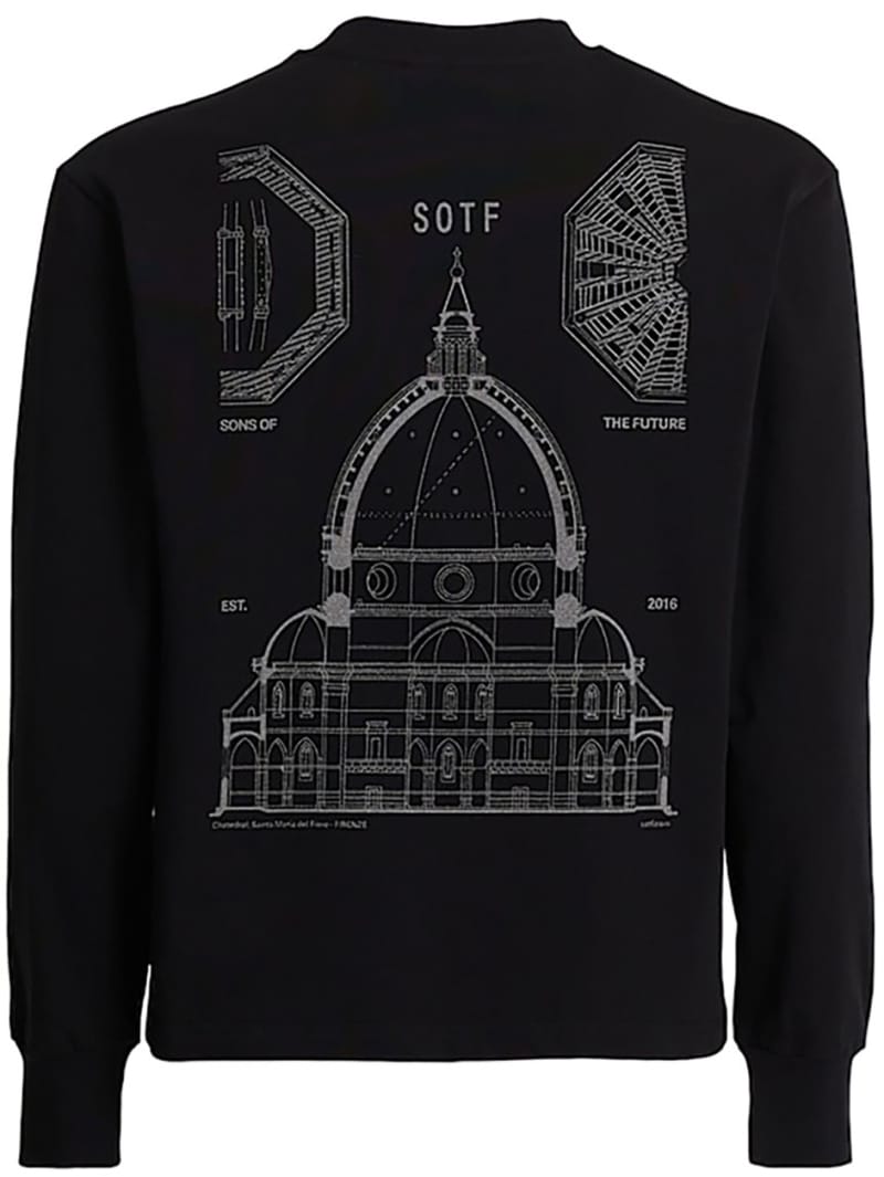 SOTF: Cotton long-sleeved graphic T-shirt
