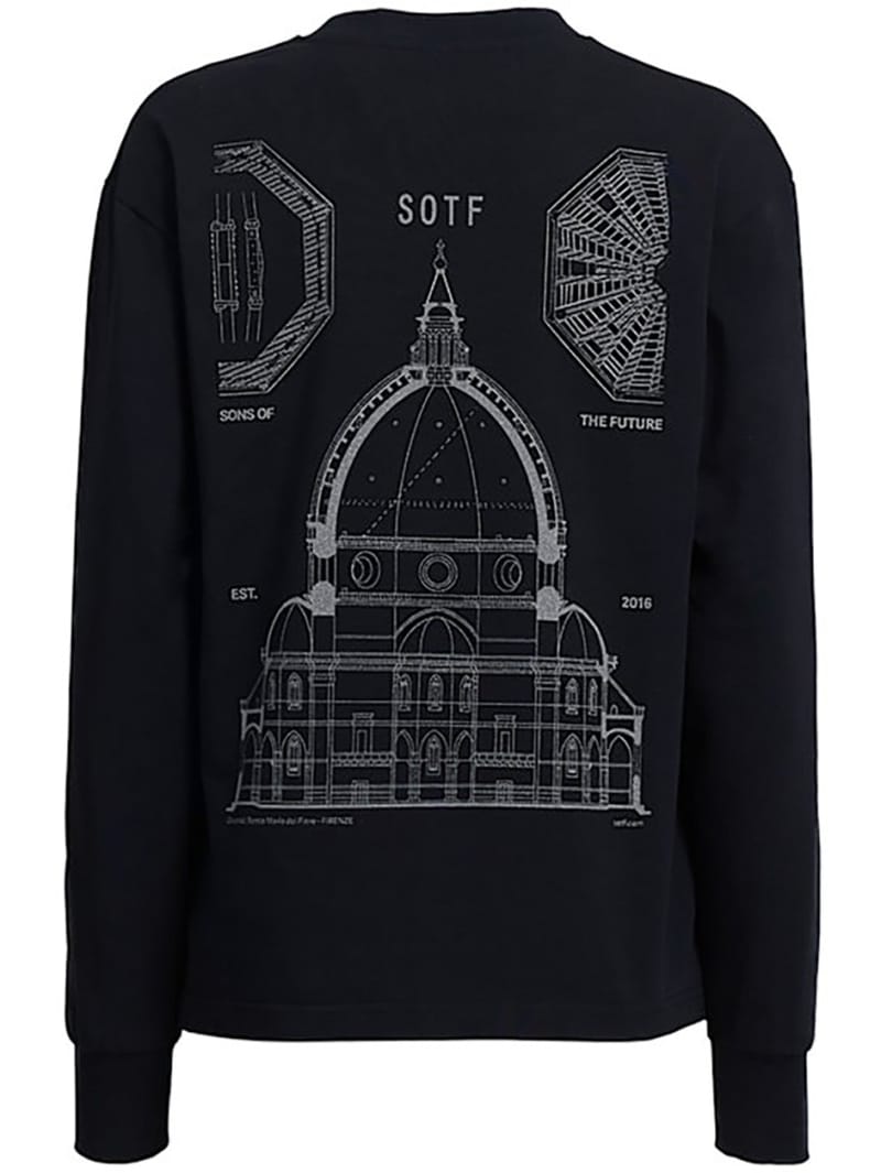 SOTF: Cotton long-sleeved graphic T-shirt