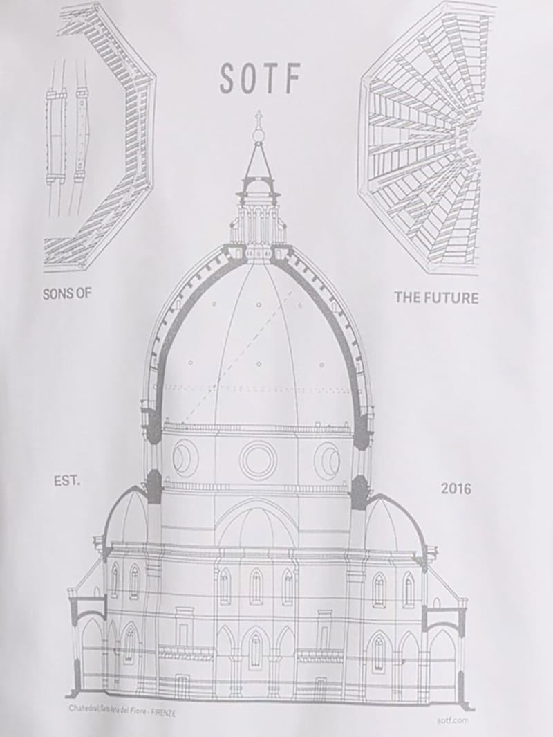 SOTF: T-shirt in cotone a maniche lunghe con stampa