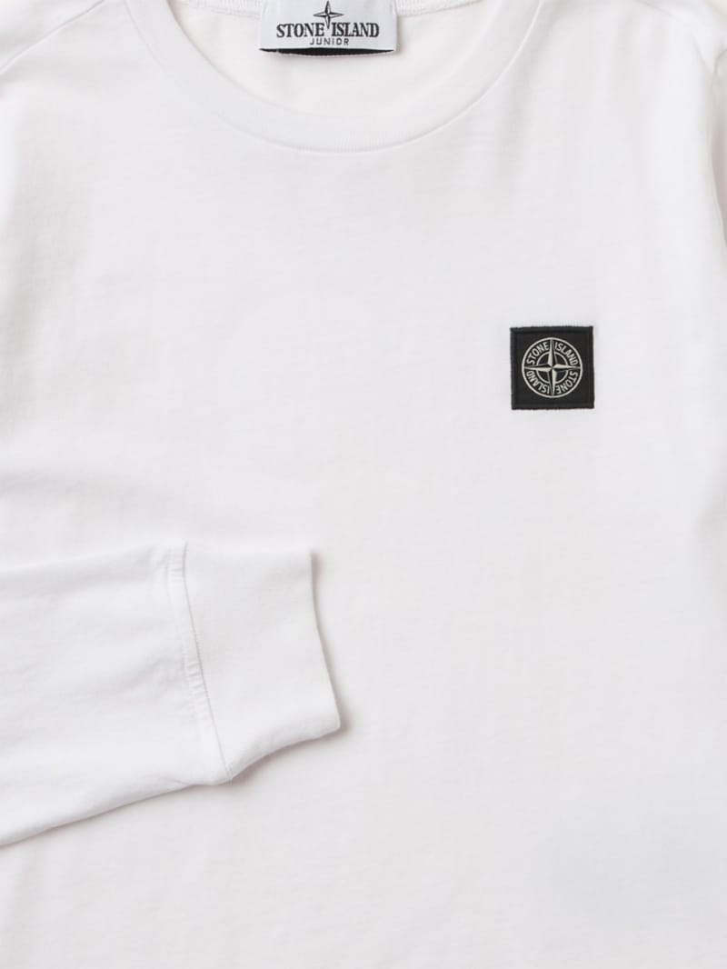 Stone Island Junior - Cotton long-sleeve T-shirt