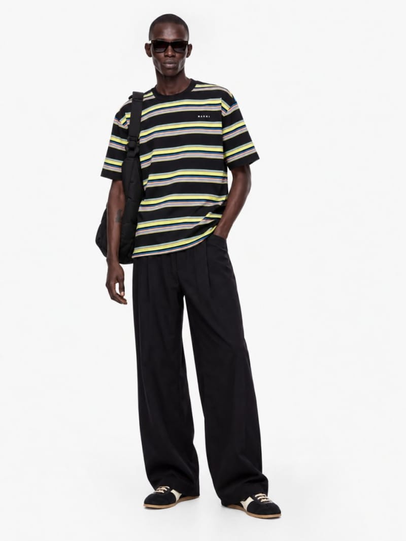 Marni - Bold stripe cotton jersey T-shirt