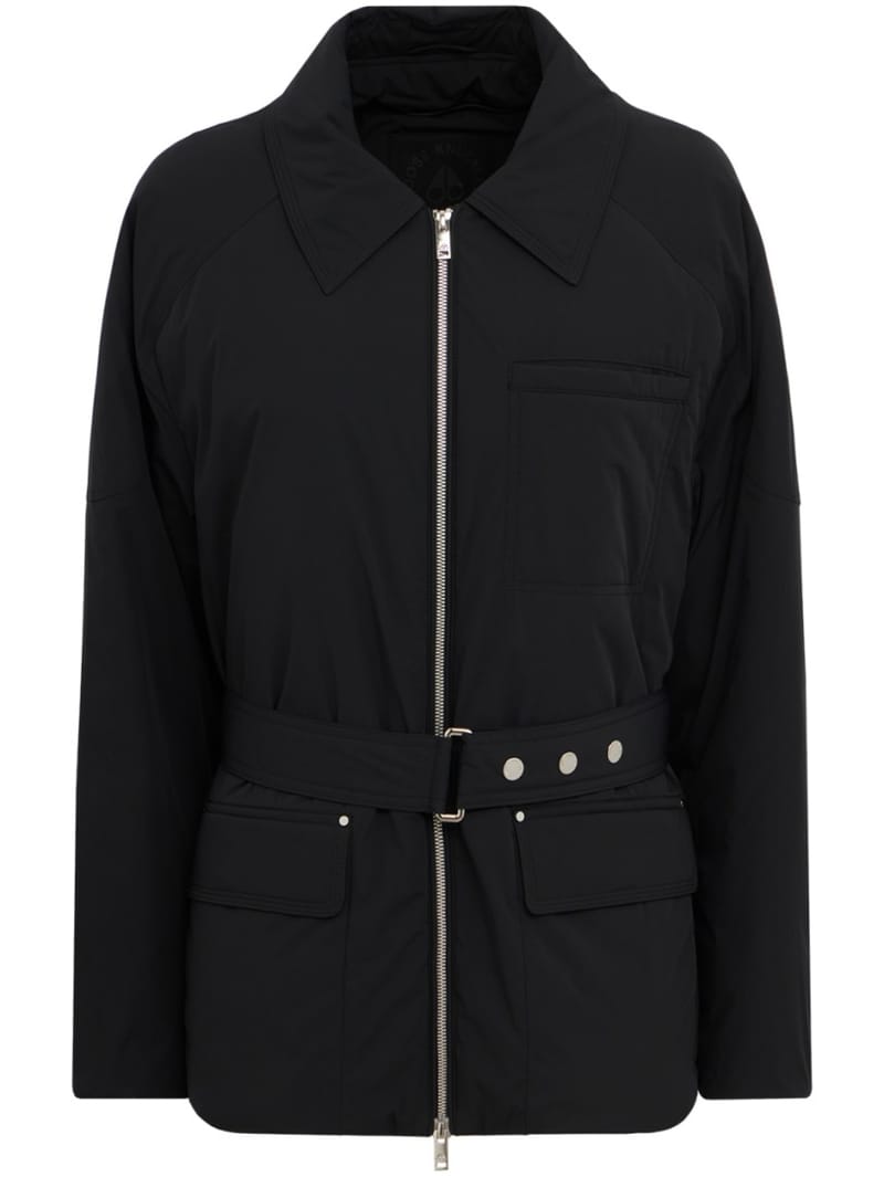 Moose Knuckles: Belted nylon down jacket