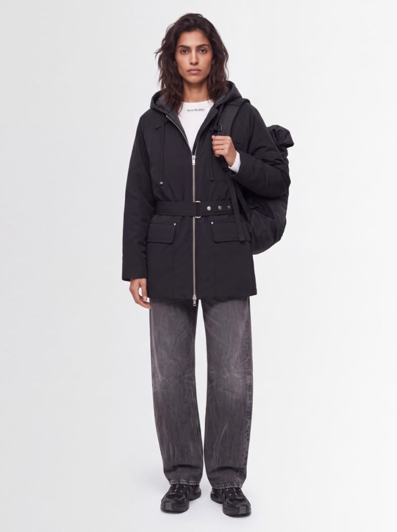 Moose Knuckles - Belted nylon down jacket