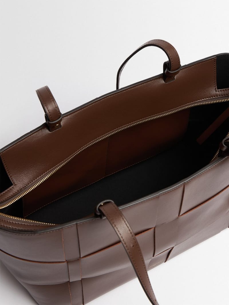 DeMellier: Florence woven leather shopper bag
