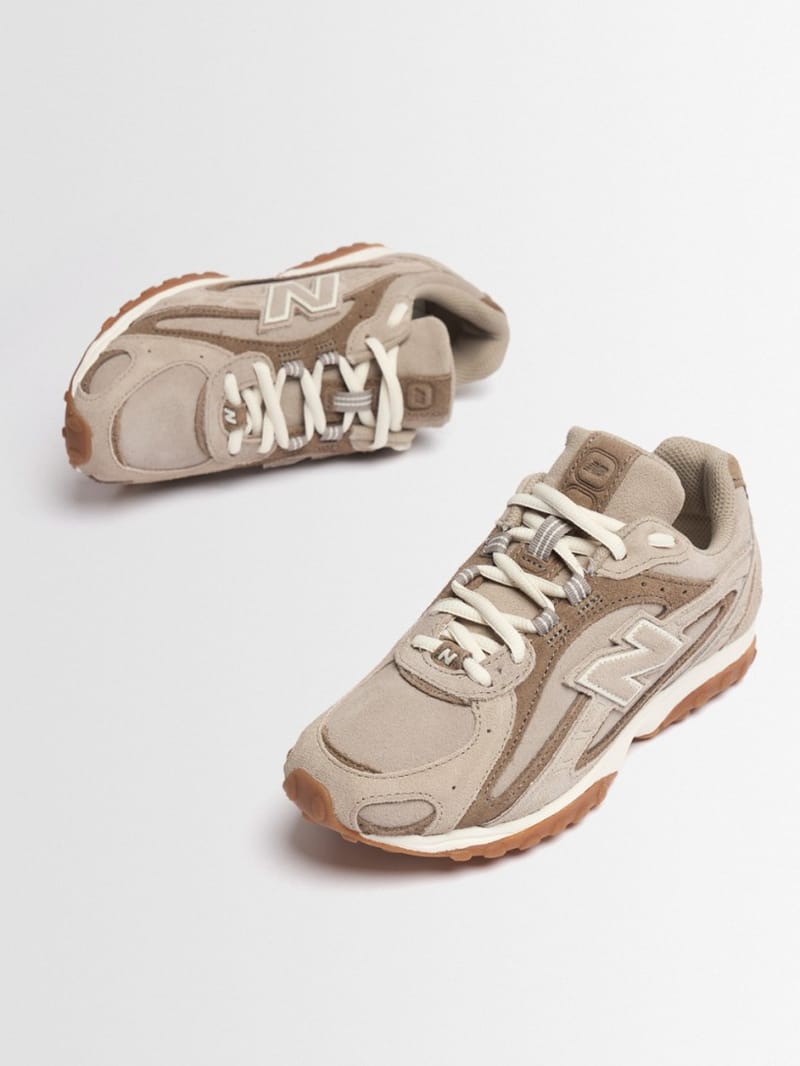 New Balance - Calfskin low-top sneakers