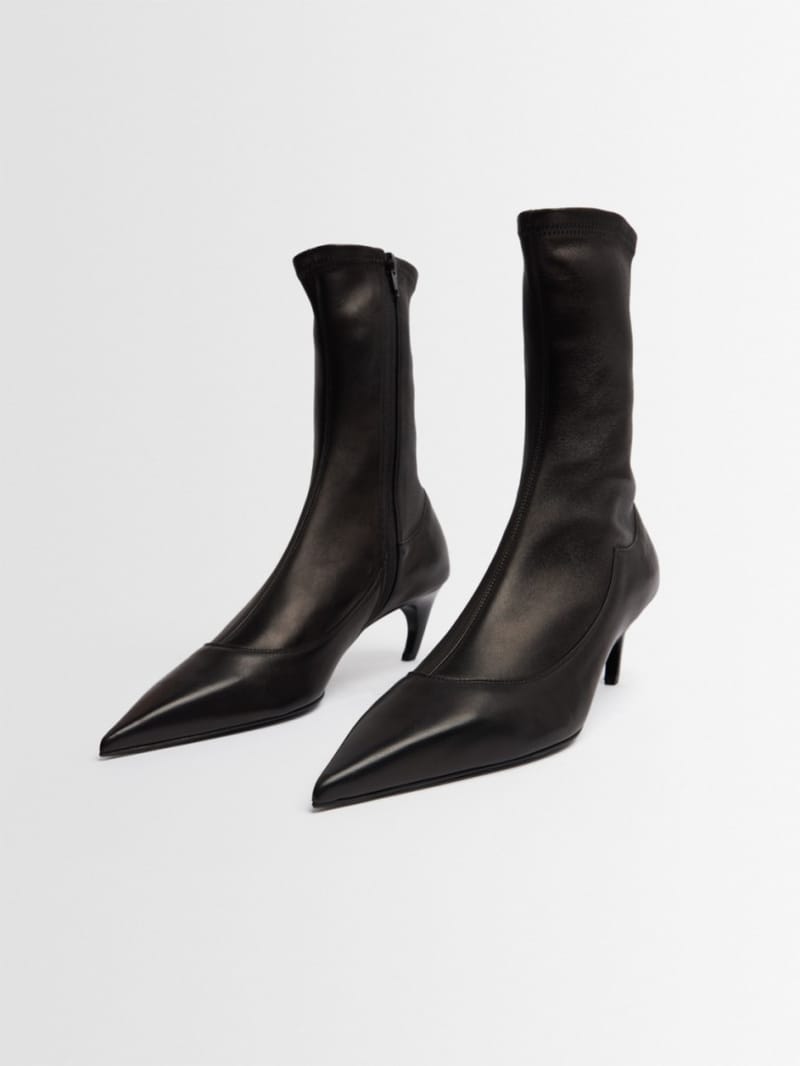 Khaite - Mid-calf boots with 55mm heel