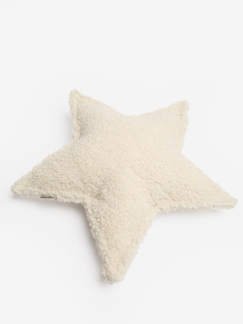 WIGIWAMA - Teddy-effect star cushion