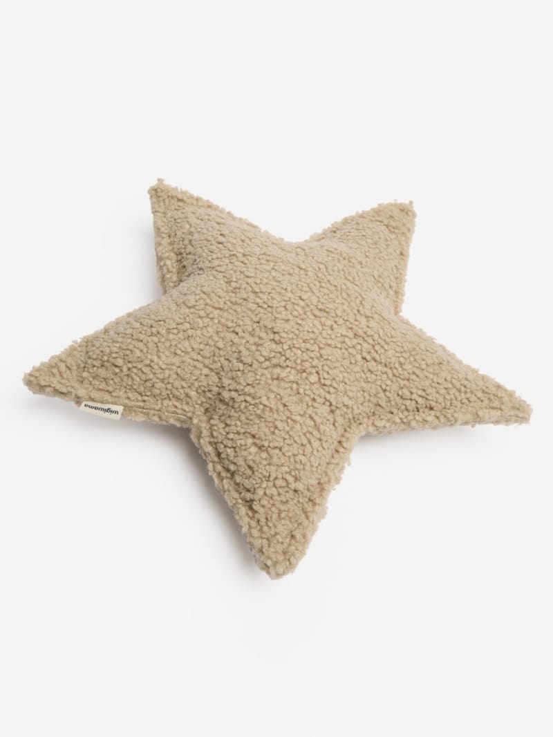 WIGIWAMA - Teddy-effect star cushion