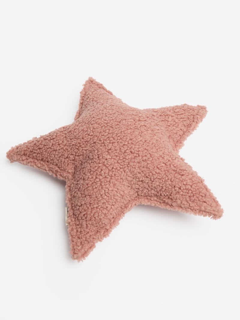 WIGIWAMA - Teddy-effect star cushion
