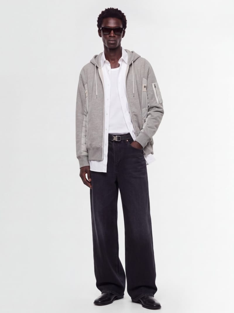 Sacai - Cotton denim jeans with belt