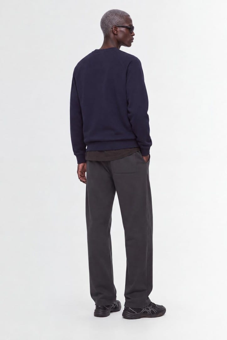 OUTHERE: Woodveil cotton blend crewneck sweater