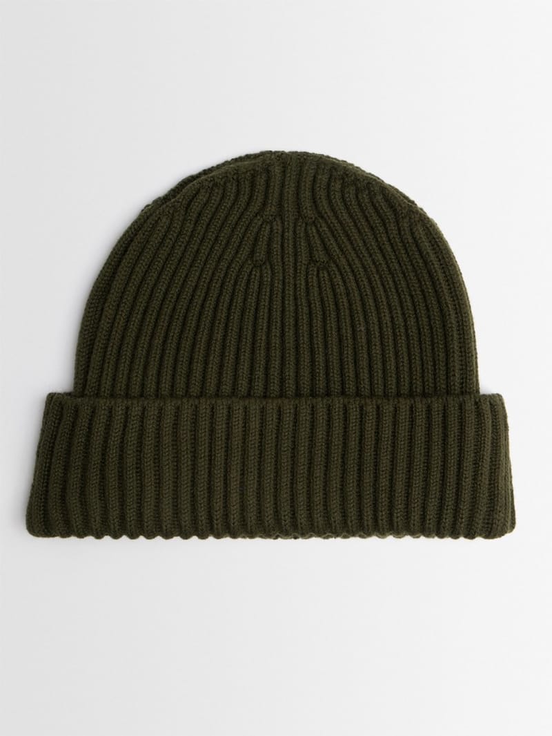 Stone Island Junior: Ribbed wool blend beanie