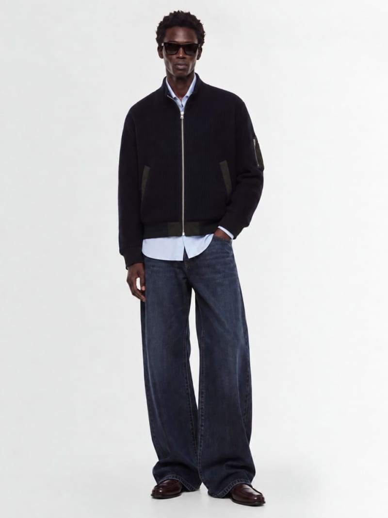 Sacai - Wool Knit Blouson