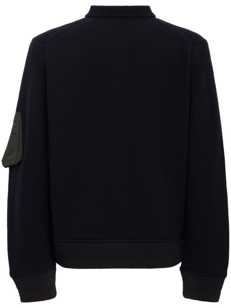 Sacai - Wool Knit Polo Shirt