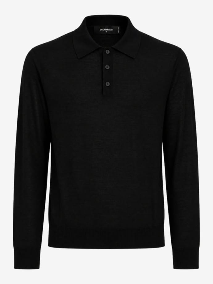 D2 Upside Down Long Sleeves Polo